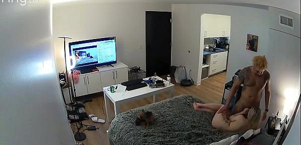  Hidden Camera catches cheating BLM Neighbor Fucking My Teen Wife in My own Bed